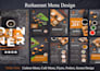 design restaurant menu, food menu, cafe menu or digital menu
